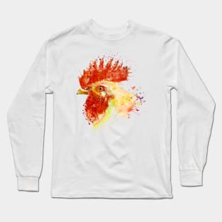 Rooster Head Long Sleeve T-Shirt